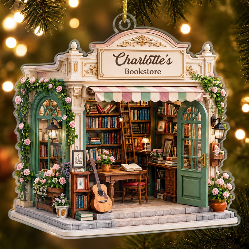 Custom Acrylic Ornament - Personalized Christmas Bookish Gifts For Book Lovers, Bookworms, Readers - One More Chapter