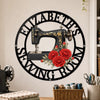 Custom Shaped Metal Sign - Personalized Birthday Tailor Gifts For Sewer, Seamstress - Sewing Is My Therapy