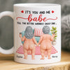Custom Mug - Personalized Anniversary Wedding Gifts For Husband And Wife, Him And Her - Aging Together, Laughing Forever