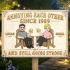 Custom Home Decor Metal Sign - Personalized Anniversary Wedding Gifts For Husband And Wife, Him And Her - Good Times, Cold Drinks, Happy Heart