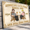 Custom Home Decor Metal Sign - Personalized Anniversary Wedding Gifts For Husband And Wife, Him And Her - Good Times, Cold Drinks, Happy Heart