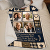 Custom Photo Blanket - Personalized Memorial Sympathy Gifts For Loss Of Mom, Dad - Always Hugged By My Endless Love