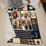 Custom Photo Blanket - Personalized Memorial Sympathy Gifts For Loss Of Mom, Dad - Always Hugged By My Endless Love