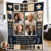 Custom Photo Blanket - Personalized Memorial Sympathy Gifts For Loss Of Mom, Dad - Always Hugged By My Endless Love