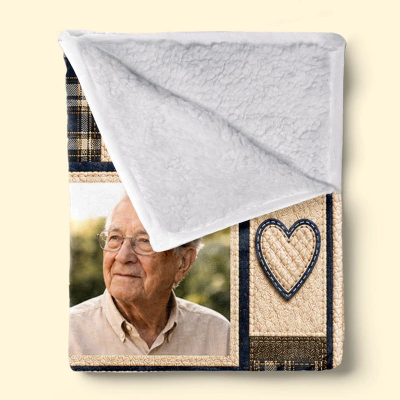 Custom Photo Blanket - Personalized Memorial Sympathy Gifts For Loss Of Mom, Dad - Always Hugged By My Endless Love