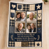 Custom Photo Blanket - Personalized Memorial Sympathy Gifts For Loss Of Mom, Dad - Always Hugged By My Endless Love
