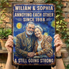 Custom Photo Home Decor Metal Sign - Personalized Anniversary Wedding Gifts For Husband And Wife, Him And Her - Best Husband And Wife Memories