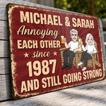 Custom Home Decor Metal Sign - Personalized Anniversary Wedding Gifts For Husband And Wife, Him And Her - Annoying You Is My Specialty