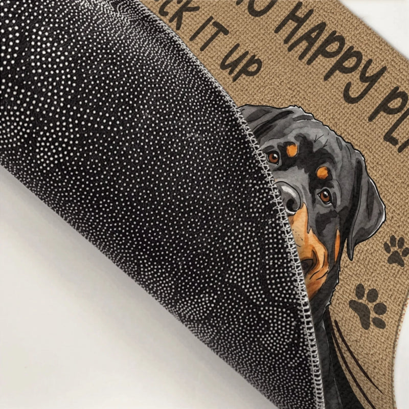 Custom Photo Home Decor Decorative Mat - Personalized Birthday Gifts For Dog Cat Lovers, Dog Dad And Mom, Cat Owners - Welcome To Our Fur Paradise