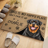 Custom Photo Home Decor Decorative Mat - Personalized Birthday Gifts For Dog Cat Lovers, Dog Dad And Mom, Cat Owners - Welcome To Our Fur Paradise