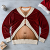 Custom Funny Unisex Ugly Sweatshirt - Personalized Birthday Gifts For Husband, Son, Grandson, Brother, Grandpa, Dad, Yourself - Santa Favorite Trouble Maker