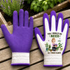 Custom Coated Grip Gardening Gloves - Personalized Birthday Garden Gifts For Gardeners - Never Enough Green In Life