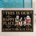 Custom Home Decor Decorative Mat - Personalized Summer Vacation And Travel Gifts For Husband And Wife, Him And Her - Living Our Best Golden Summer