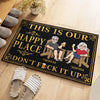 Custom Home Decor Decorative Mat - Personalized Summer Vacation And Travel Gifts For Husband And Wife, Him And Her - Living Our Best Golden Summer