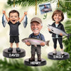 Custom Photo Acrylic Ornament - Personalized Christmas Birthday Fishing Gifts For Fisherman - Reel Good Times With Best Catch