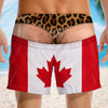 Custom Funny Men Swim Trunks - Personalized Birthday Gifts For Husband, Son, Grandson, Brother, Grandpa, Dad, Yourself - Shining Bright In Gold And Cheeks