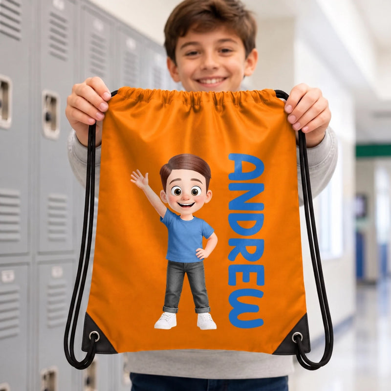Custom Drawstring Bag - Personalized Birthday Gifts For Kids - Little One Full Of Love