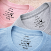 Custom Inside Neck Print T-Shirt - Personalized Anniversary Wedding Gifts For Husband And Wife, Him And Her - Two Hearts One Home