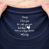 Custom Inside Neck Print T-Shirt - Personalized Anniversary Wedding Gifts For Husband And Wife, Him And Her - Two Hearts One Home