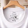 Custom Inside Neck Print T-Shirt - Personalized Anniversary Wedding Gifts For Husband And Wife, Him And Her - Two Hearts One Home