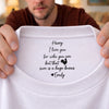 Custom Inside Neck Print T-Shirt - Personalized Anniversary Wedding Gifts For Husband And Wife, Him And Her - Two Hearts One Home