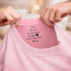 Custom Inside Neck Print T-Shirt - Personalized Anniversary Wedding Gifts For Husband And Wife, Him And Her - Two Hearts One Home