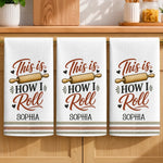 Custom Kitchen Towel - Personalized Birthday Gifts For Wife, Daughter, Besties, Sisters, Granddaughter, Grandma, Mom, Yourself - Flour Power