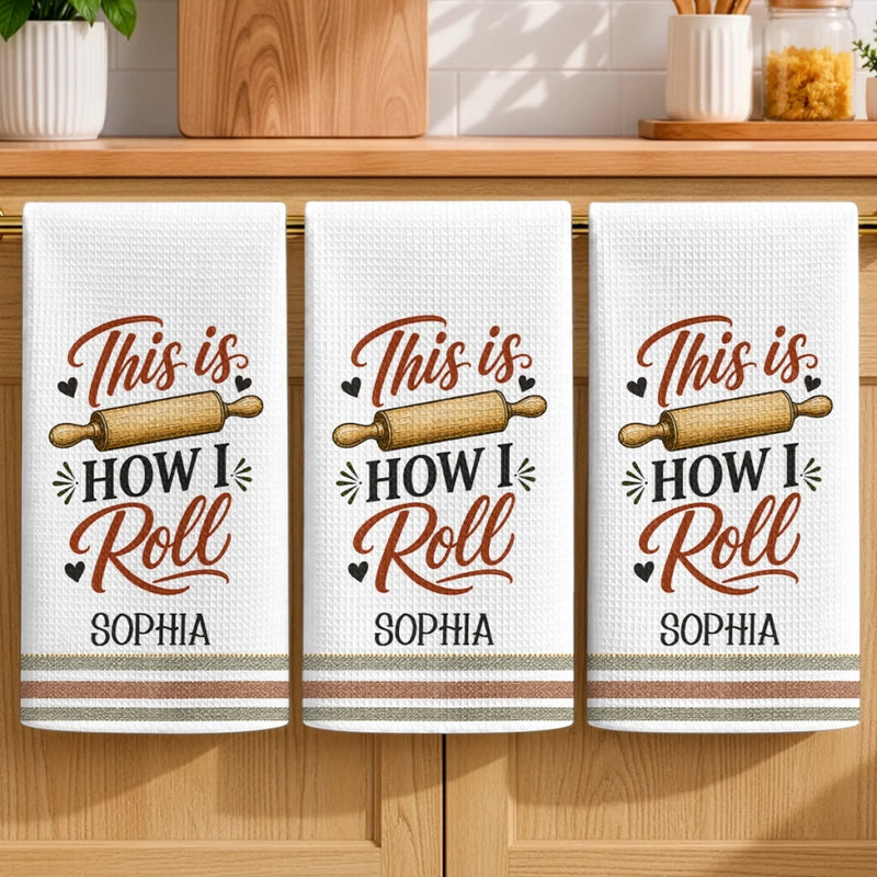 Custom Kitchen Towel - Personalized Birthday Gifts For Wife, Daughter, Besties, Sisters, Granddaughter, Grandma, Mom, Yourself - Flour Power