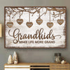 Custom Horizontal Poster - Personalized Birthday Gifts For Mom, Grandma - Blessed With Every Grand Child