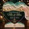 Custom First Christmas Acrylic Plaque - Personalized Anniversary Christmas Wedding Gifts For Husband And Wife, Him And Her - The Start Of Forever Together Always