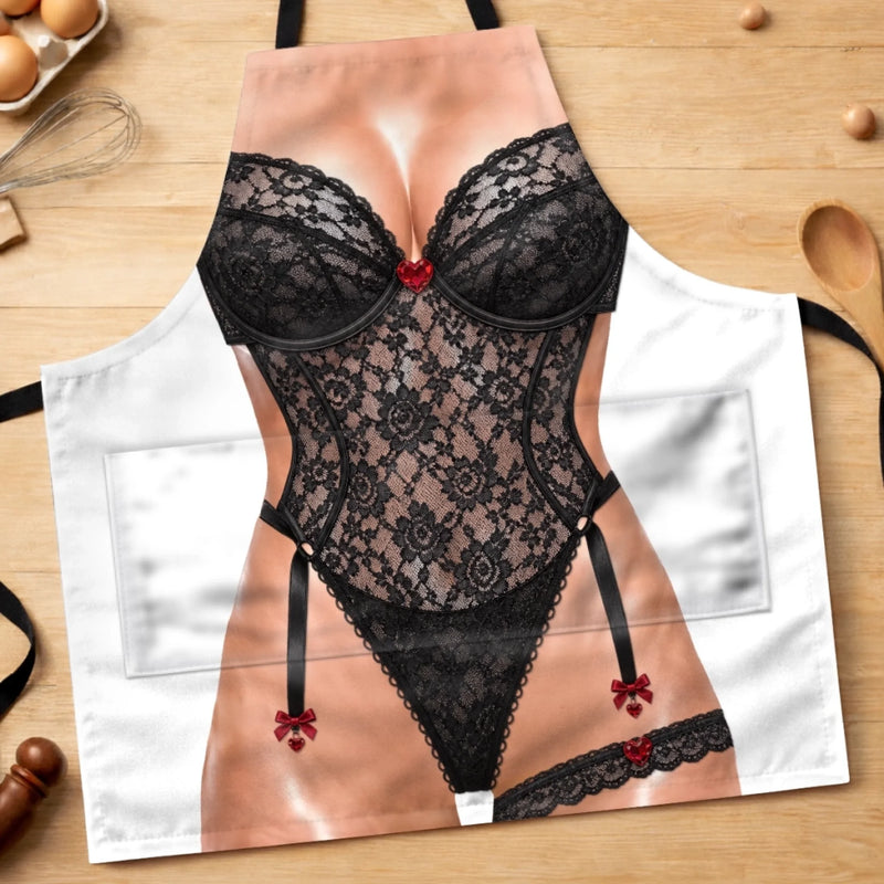 Custom Funny Apron With Pocket - Personalized Birthday Gifts For Wife, Daughter, Besties, Sisters, Granddaughter, Grandma, Mom, Yourself - Too Hot To Handle Chef