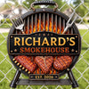 Custom BBQ Shaped Metal Sign - Personalized Grilling Gifts For BBQ Lovers, Husband, Son, Grandson, Brother, Grandpa, Dad, Yourself - Grill Chill Repeat
