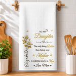 Custom Kitchen Towel - Personalized Birthday Gifts For Daughter - Watching You Bloom As Mom