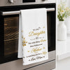 Custom Kitchen Towel - Personalized Birthday Gifts For Daughter - Watching You Bloom As Mom