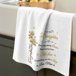 Custom Kitchen Towel - Personalized Birthday Gifts For Daughter - Watching You Bloom As Mom