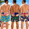 Custom Funny Men Swim Trunks - Personalized Birthday Gifts For Husband, Son, Grandson, Brother, Grandpa, Dad, Yourself - Living That Coastal Life