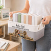 Custom Storage Basket - Personalized Bookish Gifts For Book Lovers, Bookworms, Dog Lovers, Dog Mom - Surrounded By Books & Dogs