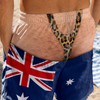 Custom Funny Men Swim Trunks - Personalized Summer Vacation And Travel Gifts For Husband, Son, Grandson, Brother, Grandpa, Dad, Yourself - Wild Beach Energy On Display