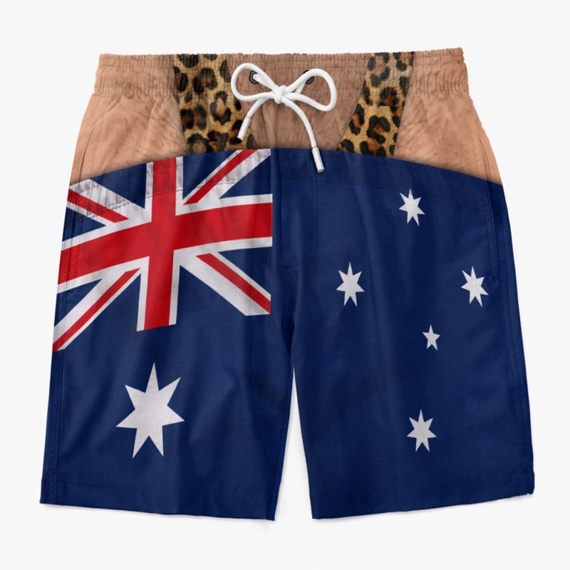 Custom Funny Men Swim Trunks - Personalized Summer Vacation And Travel Gifts For Husband, Son, Grandson, Brother, Grandpa, Dad, Yourself - Wild Beach Energy On Display