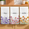 Custom Kitchen Towel - Personalized Birthday Gifts For Wife, Daughter, Besties, Sisters, Granddaughter, Grandma, Mom, Yourself - Blooms Of Love