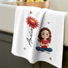 Custom Kitchen Towel - Personalized Birthday Gifts For Wife, Daughter, Besties, Sisters, Granddaughter, Grandma, Mom, Yourself - Where Delicious Memories Are Made