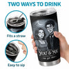 Custom Photo Tumbler - Personalized Halloween Anniversary Wedding Gifts For Husband And Wife, Him And Her - You And Me, Spooky Forever