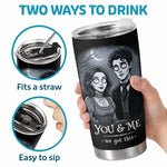 Custom Photo Tumbler - Personalized Halloween Anniversary Wedding Gifts For Husband And Wife, Him And Her - You And Me, Spooky Forever