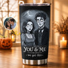Custom Photo Tumbler - Personalized Halloween Anniversary Wedding Gifts For Husband And Wife, Him And Her - You And Me, Spooky Forever