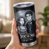 Custom Photo Tumbler - Personalized Halloween Anniversary Wedding Gifts For Husband And Wife, Him And Her - You And Me, Spooky Forever