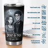 Custom Photo Tumbler - Personalized Halloween Anniversary Wedding Gifts For Husband And Wife, Him And Her - You And Me, Spooky Forever