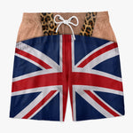 Custom Funny Men Swim Trunks - Personalized Summer Vacation And Travel Gifts For Husband, Son, Grandson, Brother, Grandpa, Dad, Yourself - Rocking Union Jack In Style