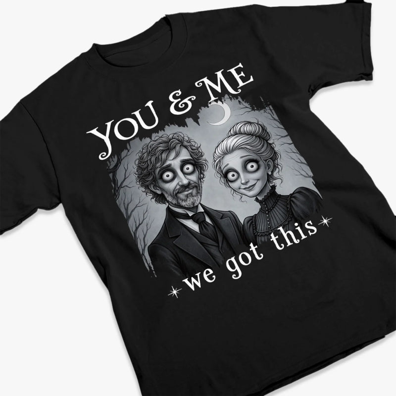 Custom Photo T-shirt, Hoodie - Personalized Halloween Anniversary Wedding Gifts For Husband And Wife, Him And Her - My Creepy Favorite Partner Always
