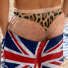 Custom Funny Men Swim Trunks - Personalized Summer Vacation And Travel Gifts For Husband, Son, Grandson, Brother, Grandpa, Dad, Yourself - Handle With Humor