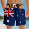 Custom Funny Men Swim Trunks - Personalized Summer Vacation And Travel Gifts For Husband, Son, Grandson, Brother, Grandpa, Dad, Yourself - Caution From Behind